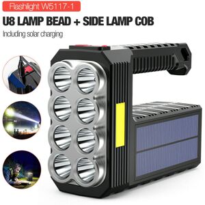 bedee Solar LED Torch, USB Rechargeable COB Camping Hiking Lamp Bright Light bedee Solar LED Torch, USB Rechargeable COB Camping Hiking Lamp Bright Light