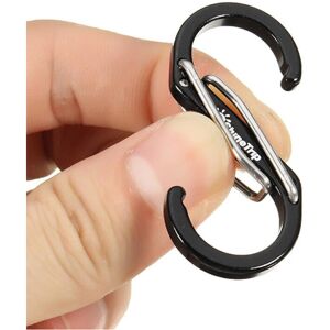 GreenZech (S) S Shape Type Buckle Double Gated Carabiner Key Ring Clip Hook GreenZech (S) S Shape Type Buckle Double Gated Carabiner Key Ring Clip Hook