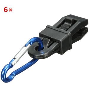 GreenZech 6pcs Tent Windproof Securing Clip Hook Buckle Alligator GreenZech 6pcs Tent Windproof Securing Clip Hook Buckle Alligator