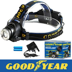 Goodyear Head Light Torch Lamp Headlamp Cree LED Rechargeable Flashlight 6000LM Goodyear Head Light Torch Lamp Headlamp Cree LED Rechargeable Flashlight 6000LM