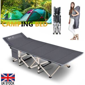 Unbranded (gray) Portable Extra Wide Folding Camp Bed Camping Bed Travel Outdoor Unbranded (gray) Portable Extra Wide Folding Camp Bed Camping Bed Travel Outdoor