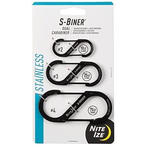 Nite Ize SBiner Dual Carabiner Stainless Steel 3 Pack SBiner Dual Carabiner Stainless St Nite Ize SBiner Dual Carabiner Stainless Steel 3 Pack SBiner Dual Carabiner Stainless St