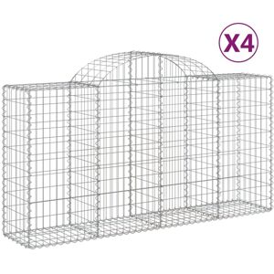 vidaXL Arched Gabion Baskets 4 pcs - Gabion Baskets vidaXL Arched Gabion Baskets 4 pcs - Gabion Baskets