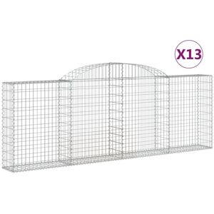 vidaXL Arched Gabion Basket 13 pcs - Garden Decorative Wall vidaXL Arched Gabion Basket 13 pcs - Garden Decorative Wall
