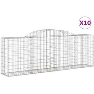 vidaXL Arched Gabion Basket 10 pcs 300x50x100/120 cm - Gabion Basket vidaXL Arched Gabion Basket 10 pcs 300x50x100/120 cm - Gabion Basket