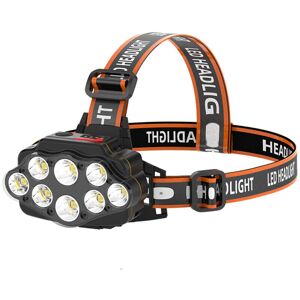 GreenZech 4-Modes 8*XPG LED Headlamp USB Rechargeable Long Shoot Camping Head Light 18650 GreenZech 4-Modes 8*XPG LED Headlamp USB Rechargeable Long Shoot Camping Head Light 18650