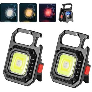LETOUR Mini Led Flashlight Torch, 2 Pcs Keyring Light 1000 Lumens Rechargeable COB Keyc LETOUR Mini Led Flashlight Torch, 2 Pcs Keyring Light 1000 Lumens Rechargeable COB Keyc