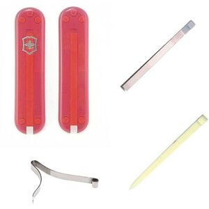 (translucent red) Victorinox 58mm Swiss army spares - tweezers toothpick spring (translucent red) Victorinox 58mm Swiss army spares - tweezers toothpick spring