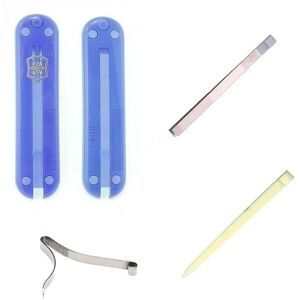 (translucent blue) Victorinox 58mm Swiss army spares - tweezers toothpick spring (translucent blue) Victorinox 58mm Swiss army spares - tweezers toothpick spring