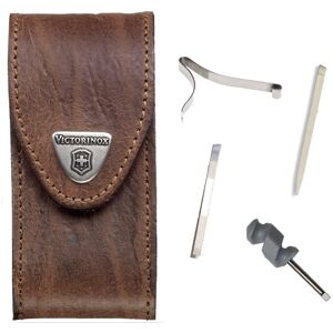 (Brown leather) Victorinox Pouch and spares for 91mm Swiss army holster toothpic (Brown leather) Victorinox Pouch and spares for 91mm Swiss army holster toothpic