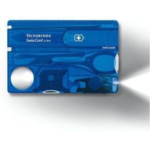 (blue) Victorinox Swiss Card Lite - 13 functions swisscard tool with white LED l (blue) Victorinox Swiss Card Lite - 13 functions swisscard tool with white LED l