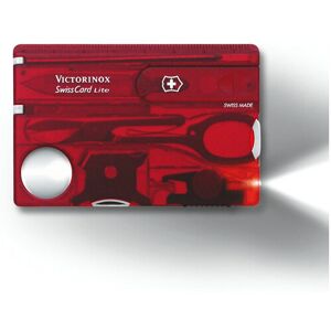 (red) Victorinox Swiss Card Lite - 13 functions swisscard tool with white LED li (red) Victorinox Swiss Card Lite - 13 functions swisscard tool with white LED li