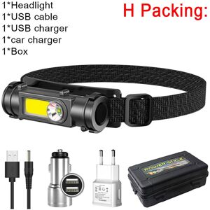 GreenZech (H Packing) Portable Mini Powerful LED Headlamp XPE+COB USB Rechargeable Headlig GreenZech (H Packing) Portable Mini Powerful LED Headlamp XPE+COB USB Rechargeable Headlig