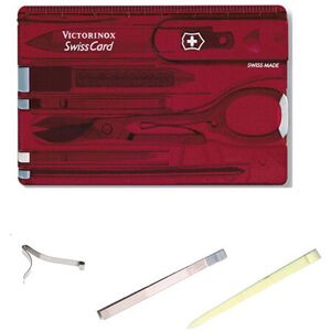 (red) Victorinox Swiss Card and spares - Multi Function Swisscard Tool various c (red) Victorinox Swiss Card and spares - Multi Function Swisscard Tool various c
