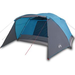 vidaXL Family Tent with Porch Waterproof Blue 6-Person vidaXL Family Tent with Porch Waterproof Blue 6-Person