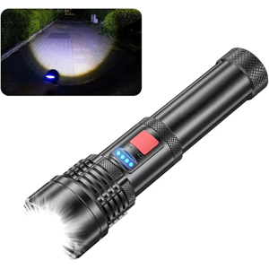 CHRONUS BOUTIQUE Chronus LED Torch 10000 Lumens, USB Rechargeable Flashlight Super Bright, Torche CHRONUS BOUTIQUE Chronus LED Torch 10000 Lumens, USB Rechargeable Flashlight Super Bright, Torche