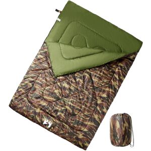 vidaXL Double Sleeping Bag with Pillows for Adults Camping Hiking 3-4 Seasons vidaXL Double Sleeping Bag with Pillows for Adults Camping Hiking 3-4 Seasons