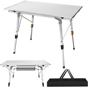 YouseaHome Portable Aluminum Folding Picnic Table - Roll-Up 90x52 cm, 4 Adjustable Legs, 3F YouseaHome Portable Aluminum Folding Picnic Table - Roll-Up 90x52 cm, 4 Adjustable Legs, 3F