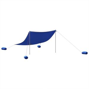 vidaXL Beach Canopy with Sand Anchors - Sun Shelter for Beach & Camping vidaXL Beach Canopy with Sand Anchors - Sun Shelter for Beach & Camping