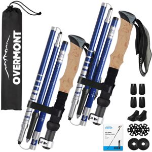 Overmont Carbon Fiber Trekking Poles - Lightweight Folding Hiking Poles Shock Ab Overmont Carbon Fiber Trekking Poles - Lightweight Folding Hiking Poles Shock Ab
