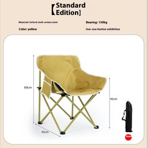 Unbranded (Yellow Moon Chair (send a storage package)) Camp Folding Chair Egg Roll Table O Unbranded (Yellow Moon Chair (send a storage package)) Camp Folding Chair Egg Roll Table O