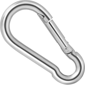 SS8 (10, M10 x 100mm) Carabiner Hook Clip Heavy Duty Snap Spring Steel SS8 (10, M10 x 100mm) Carabiner Hook Clip Heavy Duty Snap Spring Steel