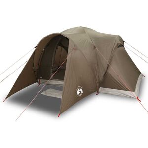 (brown, 375 x 225 x 176 cm) vidaXL Family Tent Dome 6-Person Camping Tent Lightw (brown, 375 x 225 x 176 cm) vidaXL Family Tent Dome 6-Person Camping Tent Lightw