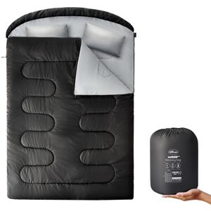 (Black Double) Silentnight Camping adult Sleeping Bag, 3 Seasons (Black Double) Silentnight Camping adult Sleeping Bag, 3 Seasons