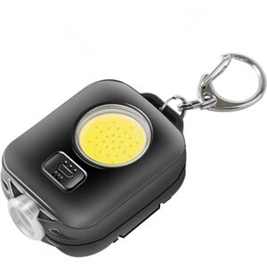 GreenZech (1 pcs Black) Mini LED Keychain Flashlight Ultra Bright COB Key Ring Torch Light GreenZech (1 pcs Black) Mini LED Keychain Flashlight Ultra Bright COB Key Ring Torch Light