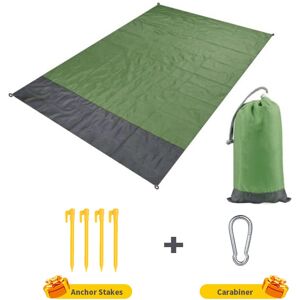GreenZech (A-Green, 200 x 140cm) 2x2.1m Waterproof Pocket Beach Blanket Folding Camping Ma GreenZech (A-Green, 200 x 140cm) 2x2.1m Waterproof Pocket Beach Blanket Folding Camping Ma