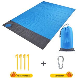 GreenZech (Blue, 200 x 210cm) 2x2.1m Waterproof Pocket Beach Blanket Folding Camping Mat M GreenZech (Blue, 200 x 210cm) 2x2.1m Waterproof Pocket Beach Blanket Folding Camping Mat M