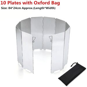 GreenZech (Silver, 10Plates (84x24cm)) Oxidized Camping Gas Stove Wind Shield Aluminum All GreenZech (Silver, 10Plates (84x24cm)) Oxidized Camping Gas Stove Wind Shield Aluminum All