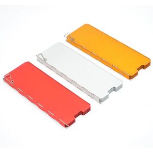 GreenZech (Red, 9Plates (65x13.5cm)) Oxidized Camping Gas Stove Wind Shield Aluminum Alloy GreenZech (Red, 9Plates (65x13.5cm)) Oxidized Camping Gas Stove Wind Shield Aluminum Alloy