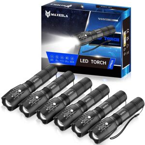 Unbranded (6 Pack) LED Torch 2000 Lumens, Torches Led Super Bright Flashlight, Powerful To Unbranded (6 Pack) LED Torch 2000 Lumens, Torches Led Super Bright Flashlight, Powerful To