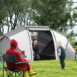 Outsunny 4-6 Persons Camping Tent Dome Family Travel Group Hiking Room Fishing Outsunny 4-6 Persons Camping Tent Dome Family Travel Group Hiking Room Fishing