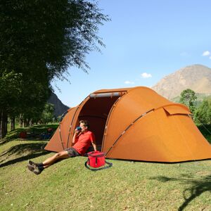 Outsunny 4-6 Persons Camping Tent Dome Family Travel Group Hiking Room Fishing Outsunny 4-6 Persons Camping Tent Dome Family Travel Group Hiking Room Fishing