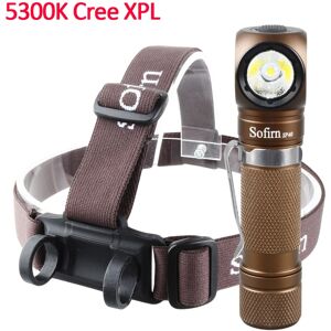 GreenZech (5300K-Brown, with 18650 battery) Headlamp LED XPL 18650 USB Rechargeable Head l GreenZech (5300K-Brown, with 18650 battery) Headlamp LED XPL 18650 USB Rechargeable Head l