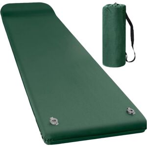 Unbranded Inflatable Camping Mattress - Soft Foam Camping Mat with Pillow - Quick Inflatab Unbranded Inflatable Camping Mattress - Soft Foam Camping Mat with Pillow - Quick Inflatab