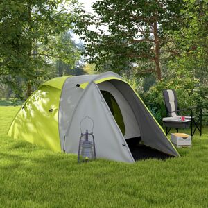 Outsunny 2 Man Camping Tent with Living Area, 2000mm Waterproof, Yellow Outsunny 2 Man Camping Tent with Living Area, 2000mm Waterproof, Yellow