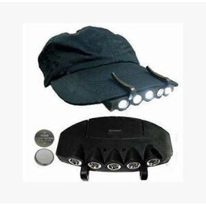 Unbranded (As show, One size) Bright 5 LED Clip Cap Headlamp Flashlight, Clip Cap Light Fi Unbranded (As show, One size) Bright 5 LED Clip Cap Headlamp Flashlight, Clip Cap Light Fi