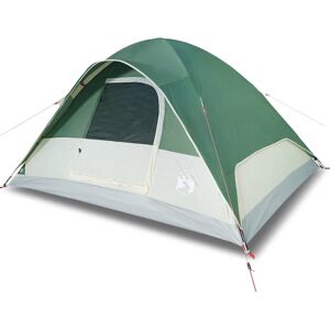 vidaXL Dome Family Tent 6 Person Green Waterproof - Family Tent vidaXL Dome Family Tent 6 Person Green Waterproof - Family Tent