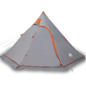 vidaXL Grey Tipi 5-Person Camping Tent Waterproof vidaXL Grey Tipi 5-Person Camping Tent Waterproof