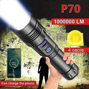 Unbranded 1000000 Lumens Super Bright LED Tactical Flashlight Rechargeable LED Work Light Unbranded 1000000 Lumens Super Bright LED Tactical Flashlight Rechargeable LED Work Light