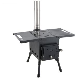 GreenZech (S, Iron furnace) Outdoor Wood Stove Stainless Steel Barbeque Grill Portable Fol GreenZech (S, Iron furnace) Outdoor Wood Stove Stainless Steel Barbeque Grill Portable Fol