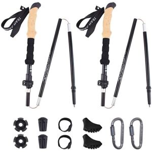 GreenZech (Red) 2Pcs Hiking Walking Sticks Aluminum Alloy Trekking Pole Ultralight Camping GreenZech (Red) 2Pcs Hiking Walking Sticks Aluminum Alloy Trekking Pole Ultralight Camping