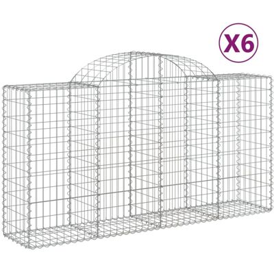 vidaXL Arched Gabion Basket - Garden Decorative Barrier vidaXL Arched Gabion Basket - Garden Decorative Barrier