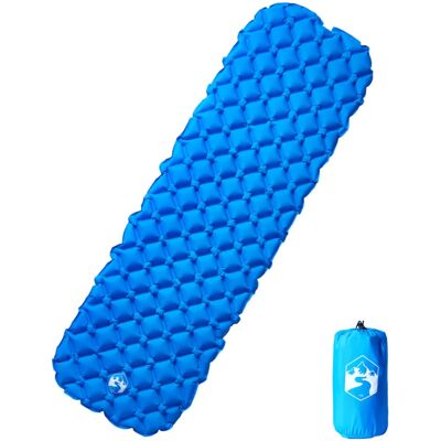 vidaXL Inflatable Camping Mattress Blue 190x58x6 cm vidaXL Inflatable Camping Mattress Blue 190x58x6 cm