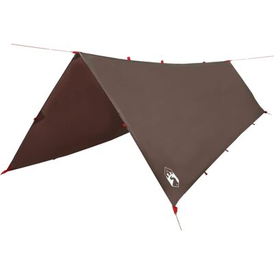 vidaXL Brown Camping Tarp 506x306 cm Waterproof - Camping Tarp vidaXL Brown Camping Tarp 506x306 cm Waterproof - Camping Tarp