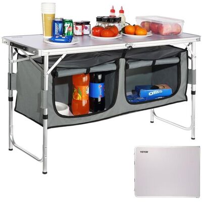 Vevor Camping Kitchen Table - Portable, Adjustable, Outdoor Cooking Vevor Camping Kitchen Table - Portable, Adjustable, Outdoor Cooking