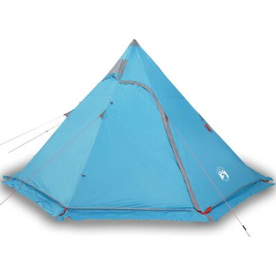 vidaXL Blue Waterproof 5-Person Tipi Camping Tent vidaXL Blue Waterproof 5-Person Tipi Camping Tent